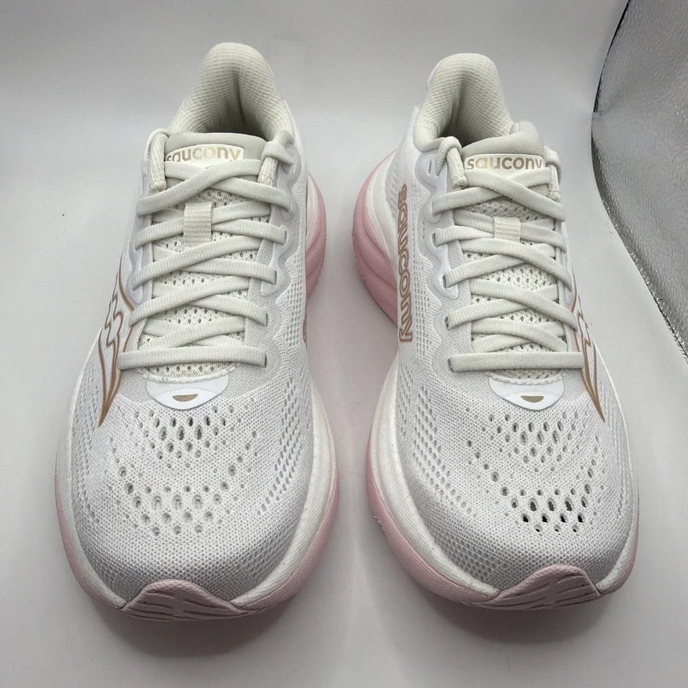 Saucony Ride 19 Women's  Running Shoes White/Silk  Size 6.5 New
